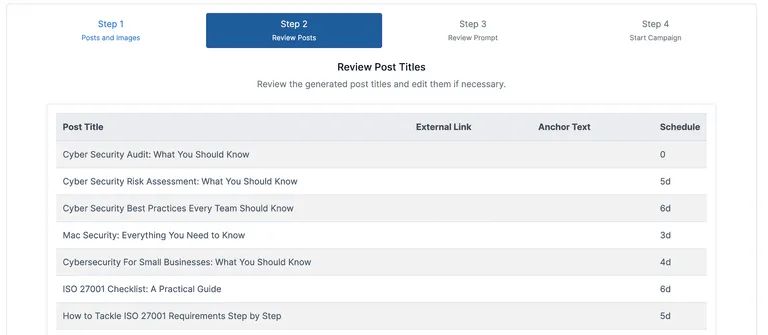 automated content update automated content csv upload screenshot