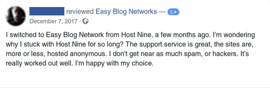 Facebook review