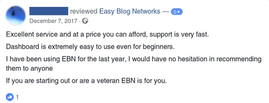 Facebook review