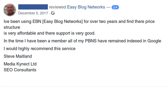Facebook review