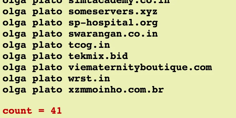 Only 41 sites use this combination of CF nameservers