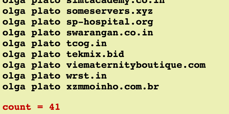 Only 41 sites use this combination of CF nameservers