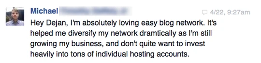 Facebook review from Michael T.