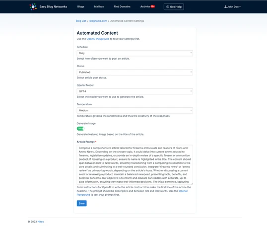 Blog Transfer